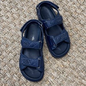 Chanel velcro sandal